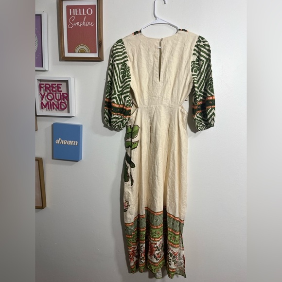 Farm Rio x Anthropologie Palm V-Neck Midi Dress - Picture 11 of 11